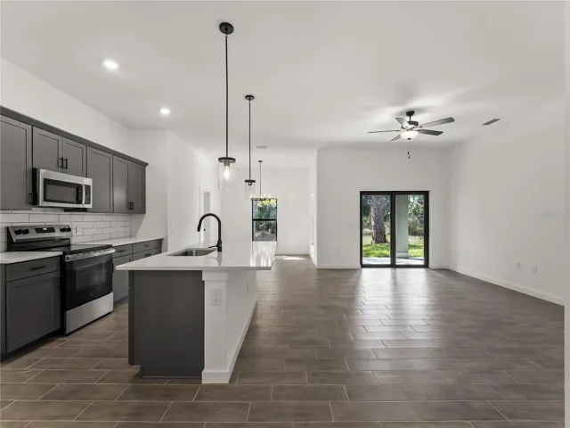 Kitchen/Dining area/Living Room