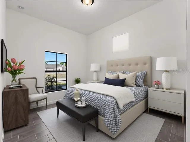 Virtually Staged Bedroom