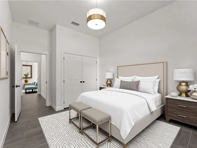 Virtually Staged Bedroom