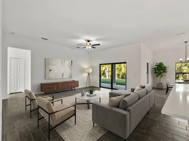 Virtually Staged Living Room
