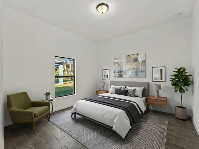 Virtually Staged Bedroom