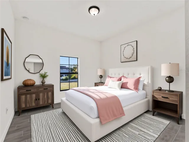Virtually Staged Bedroom