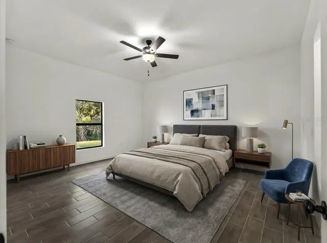 Virtually Staged Bedroom