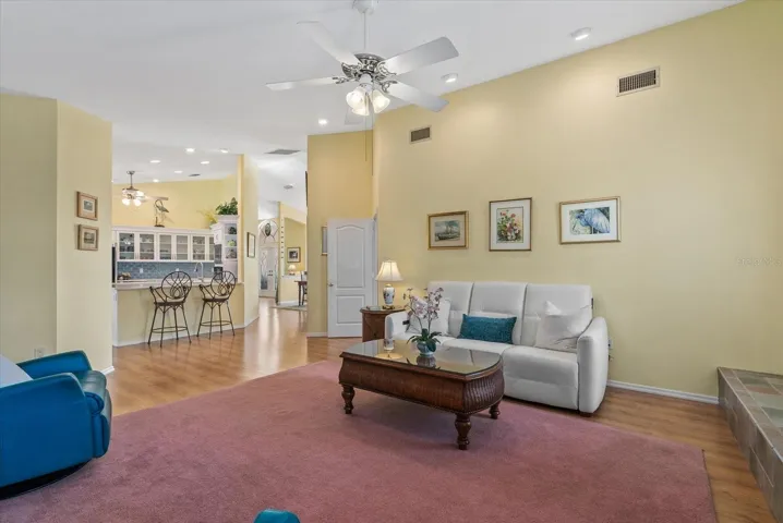 Family Room open to Kitchen