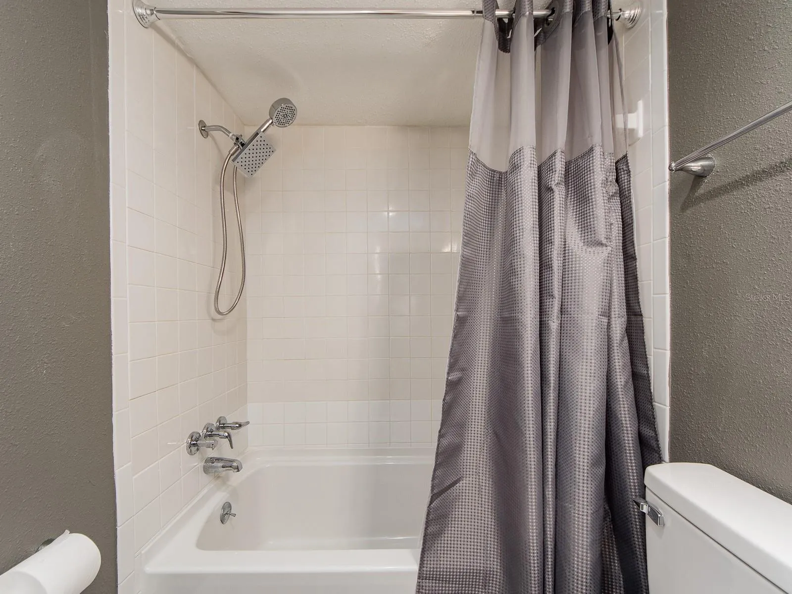 Bath with shower and tub
