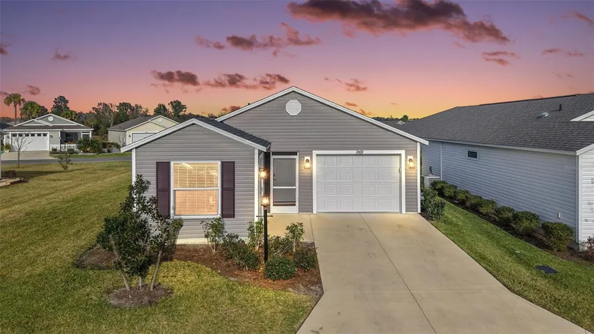 Twilight Front Elevation