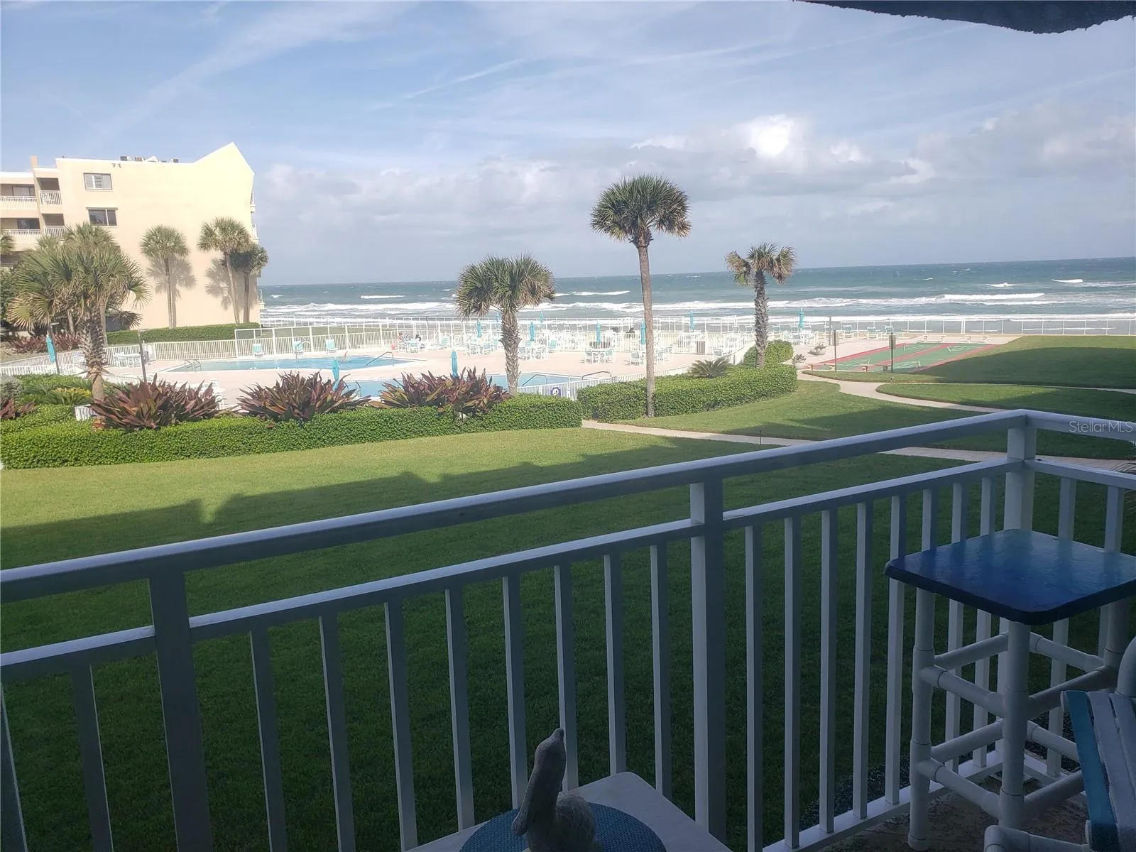 VIEW OF OCEAN FROM BALCONY