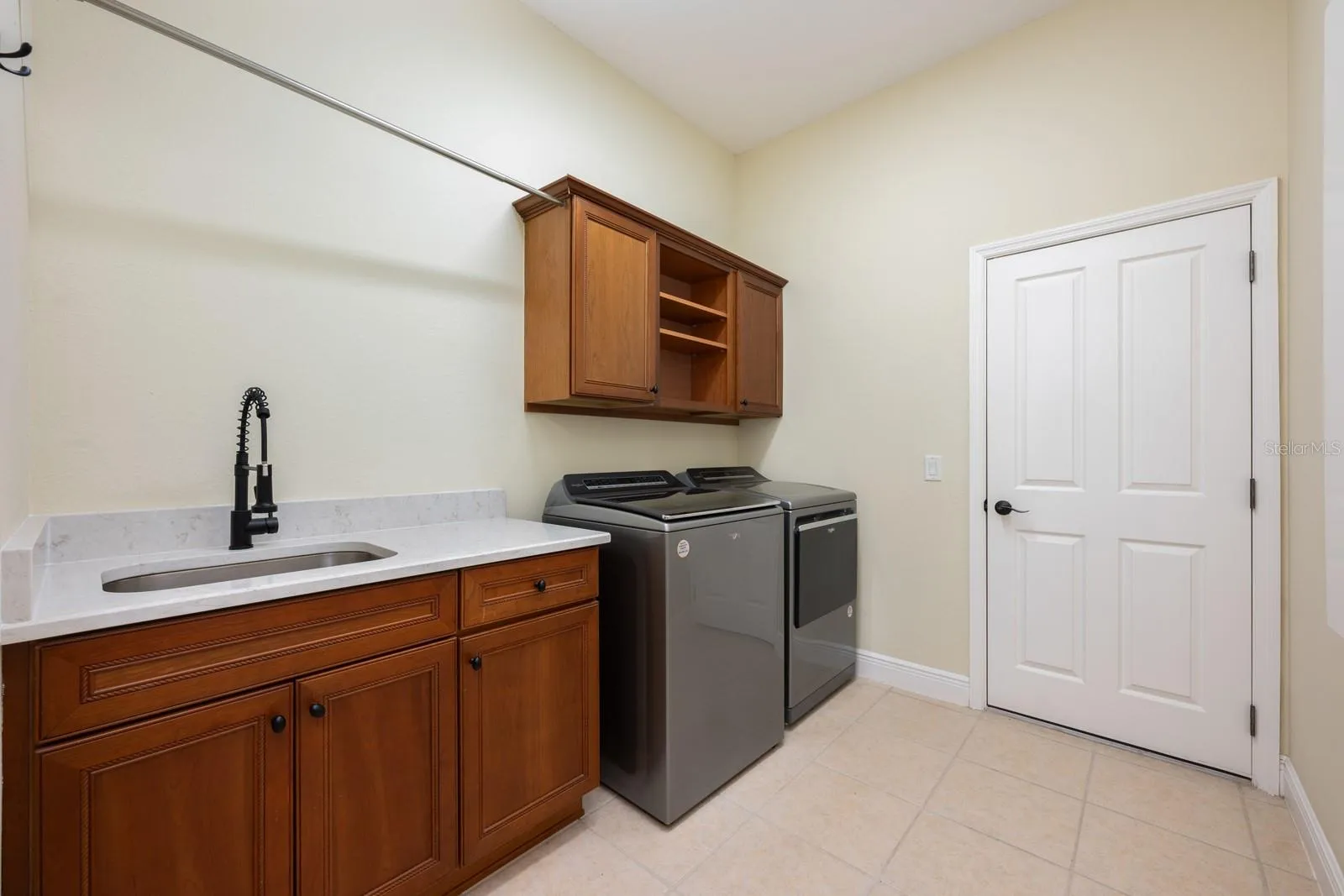 Large laundry room.