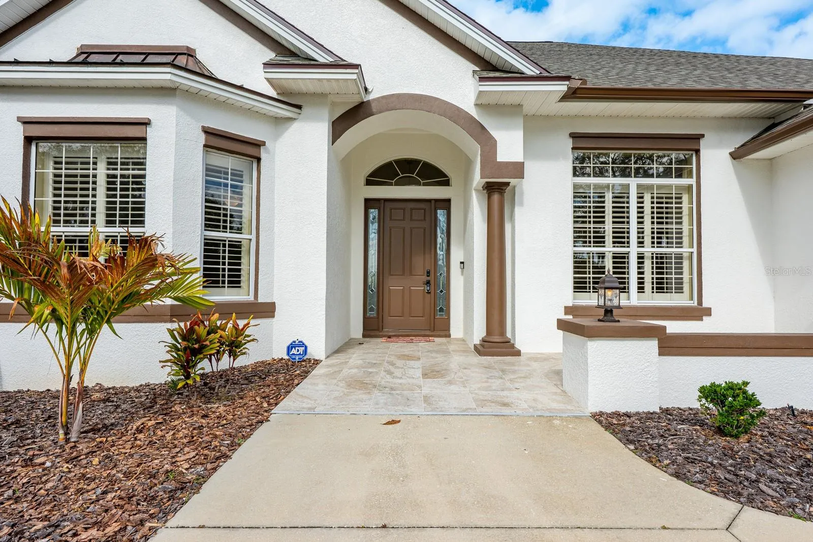 A beautiful front entry greets you.