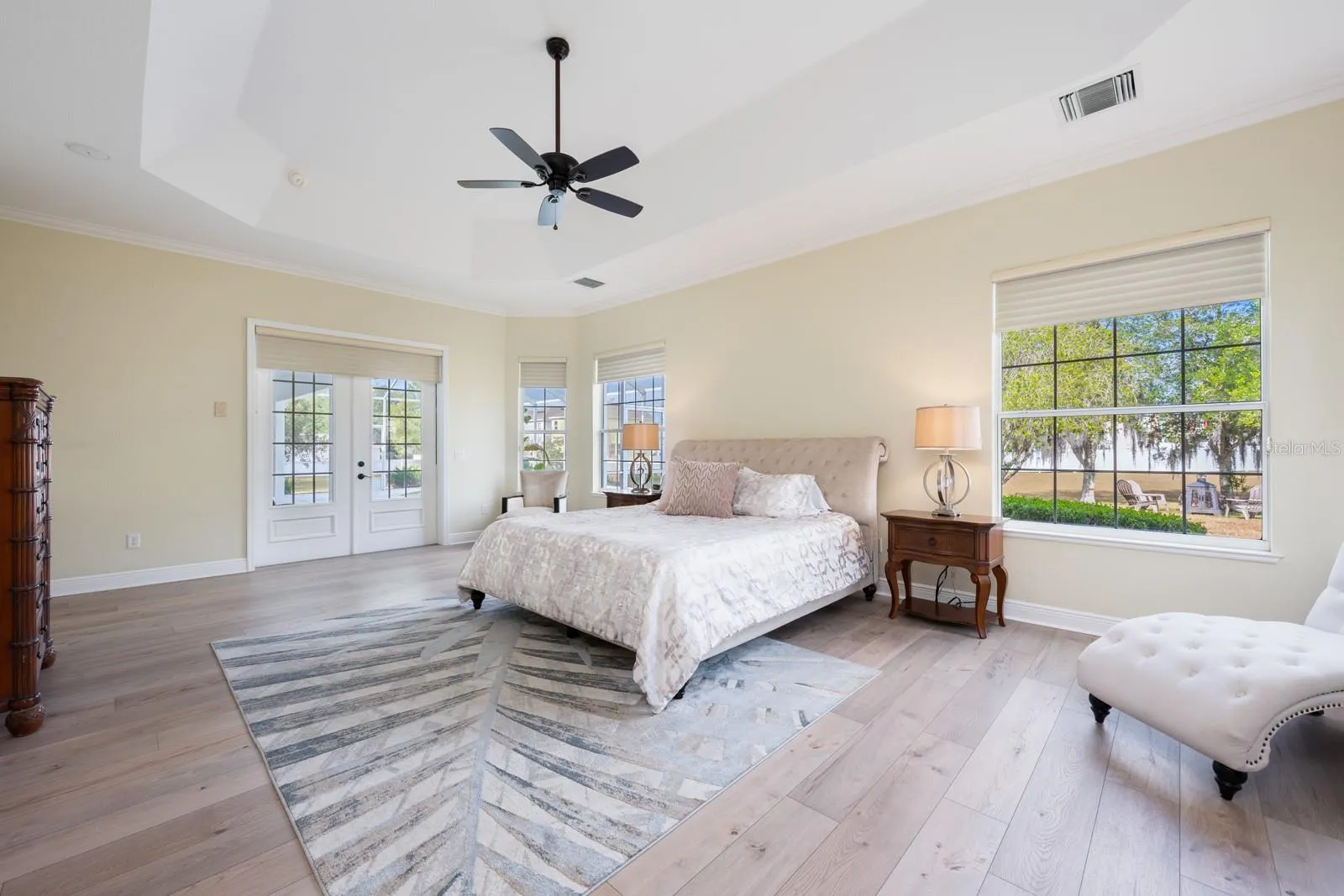 Light, bright and spacious owner's suite.