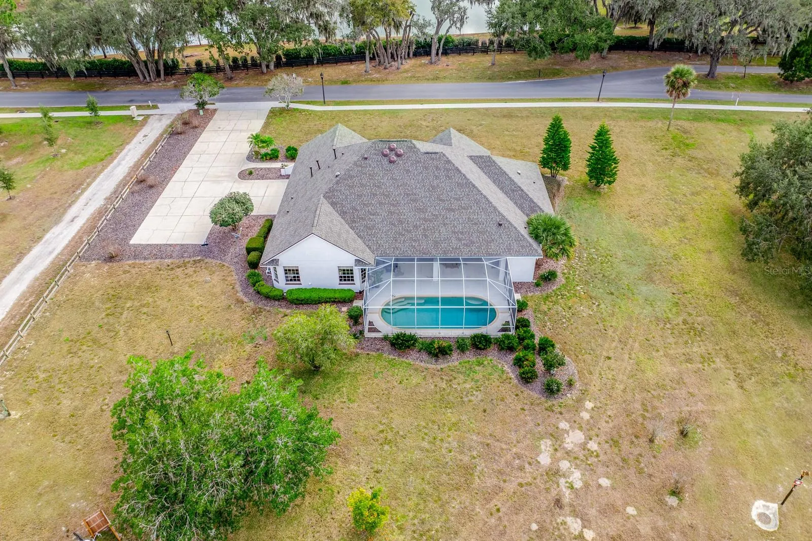 2.28 acre/double lot and a gorgeous formal model home for you to make your own.
