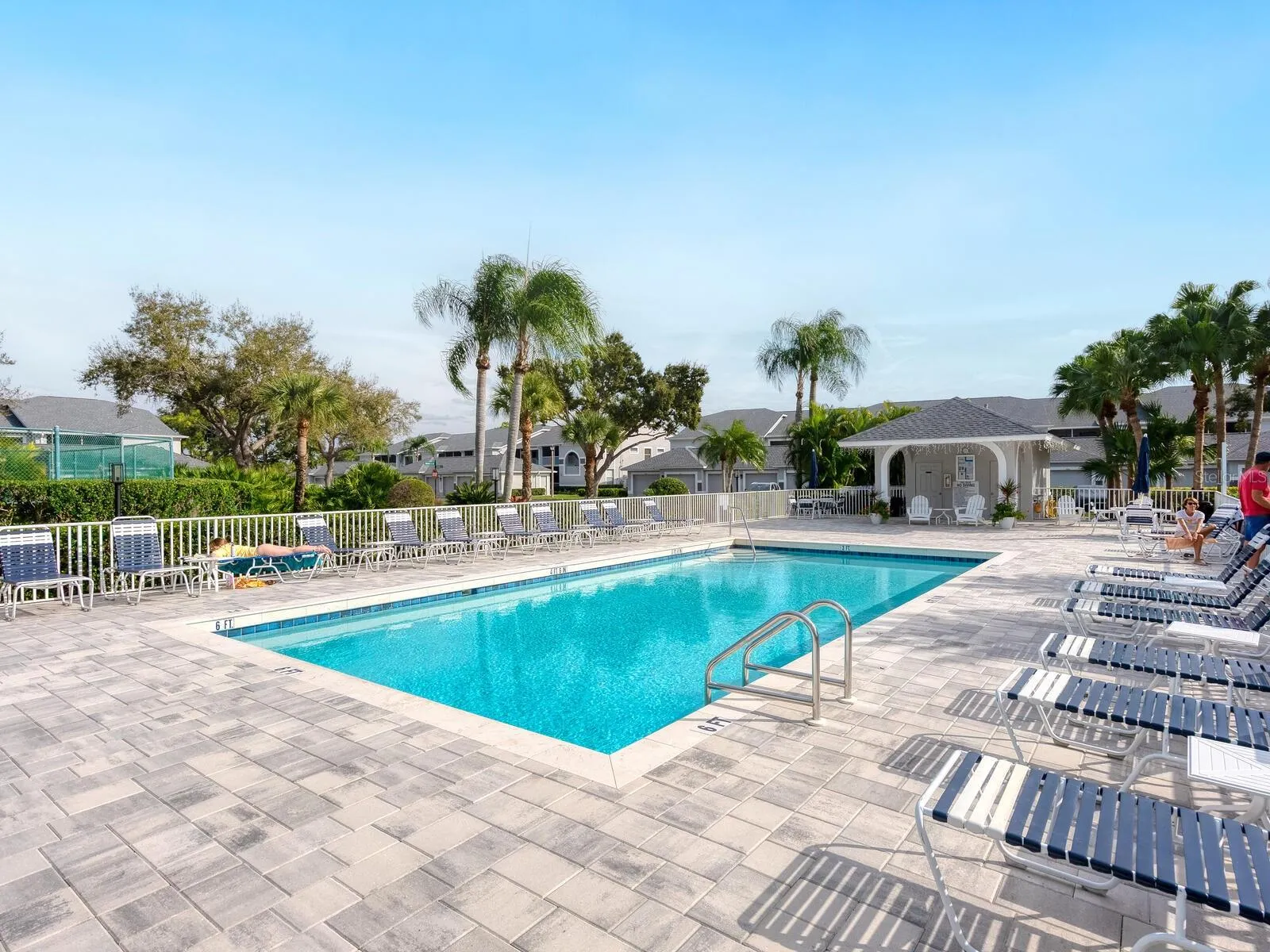 Walk to Arbor Greens heated community pool