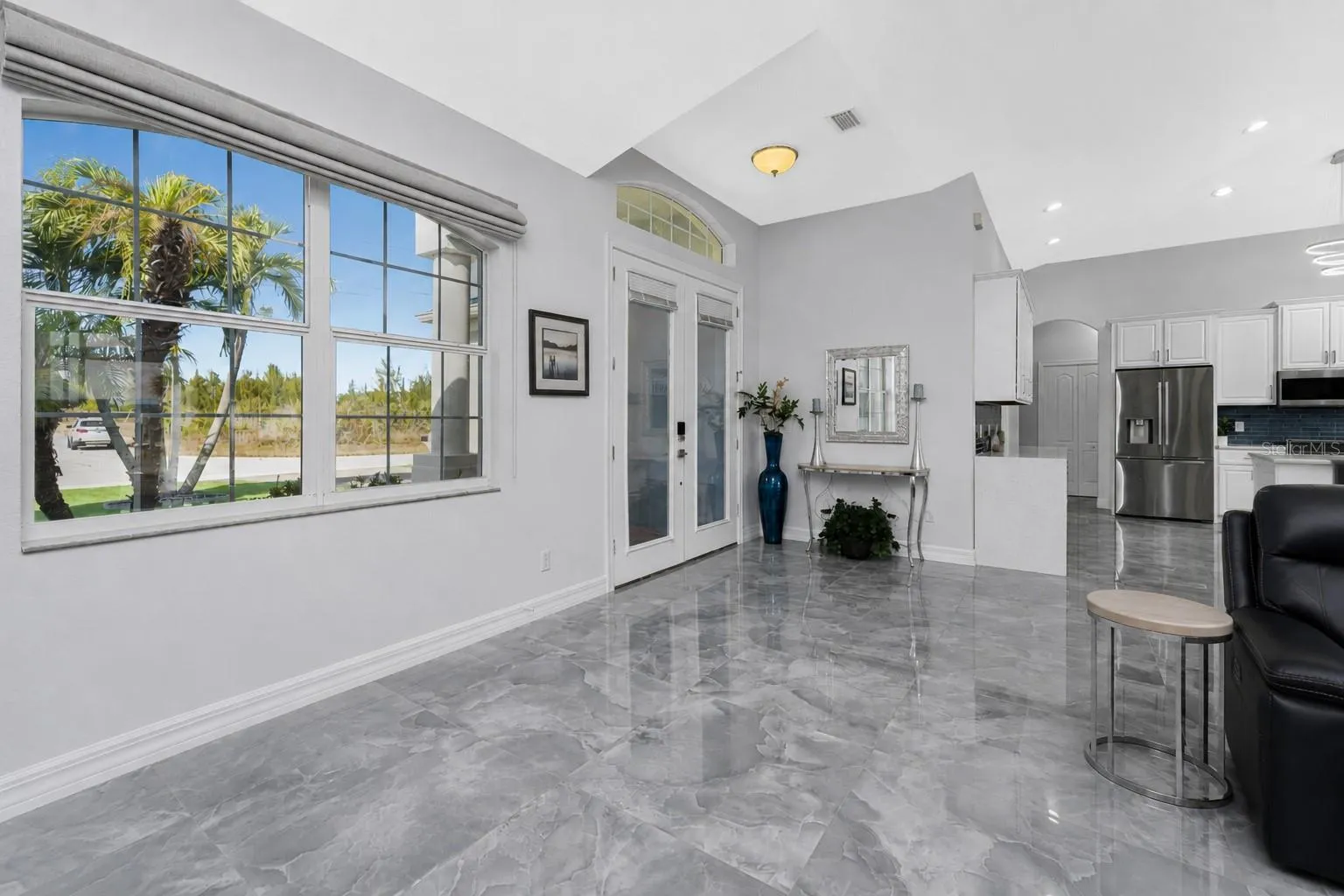 Gorgeous large format porcelain tile.