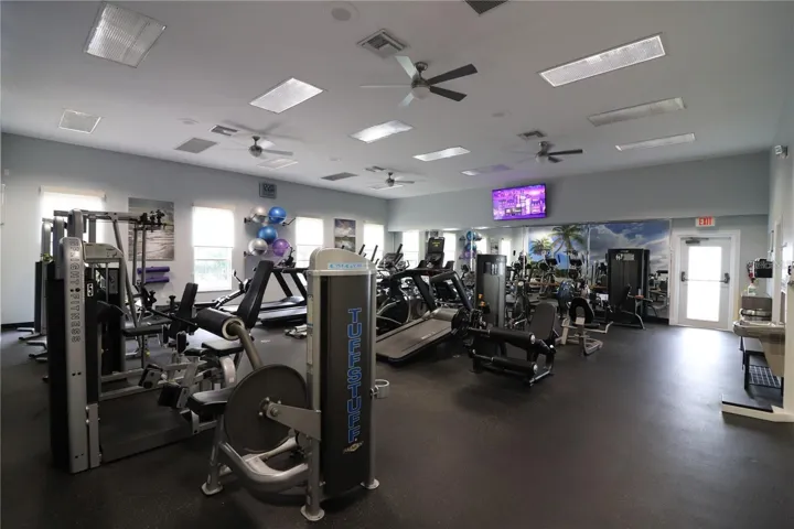 Ashley Hall fitness room.