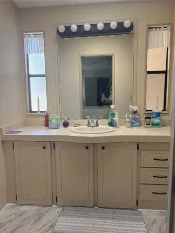 Primary bathroom vanity