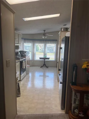 View of kitchen from formal dining room.