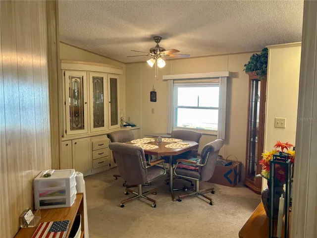 View of formal dining room from family room.