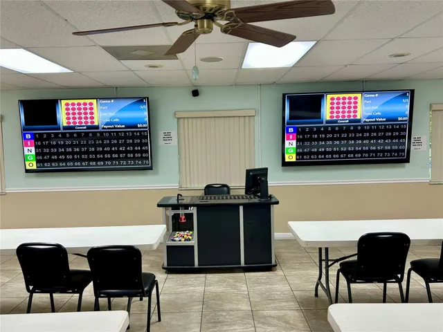 Bingo at the clubhouse