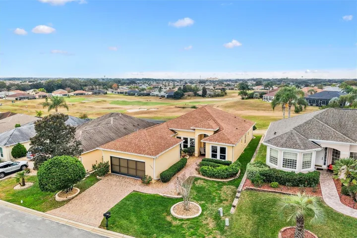 Front elevation, St. George Floor Plan, on golf course with amazing views.