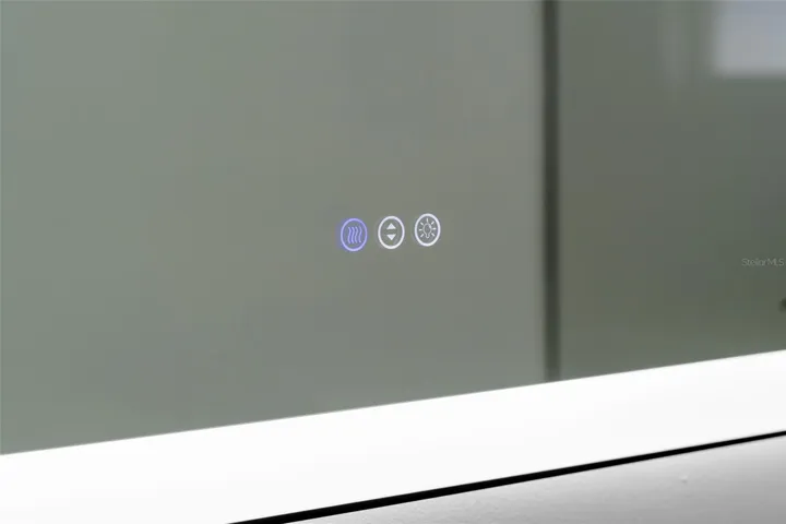 Anti fog LED smart mirrors in both bathrooms