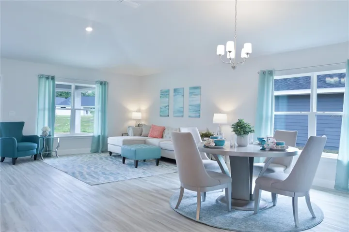 Model home, not actual home.