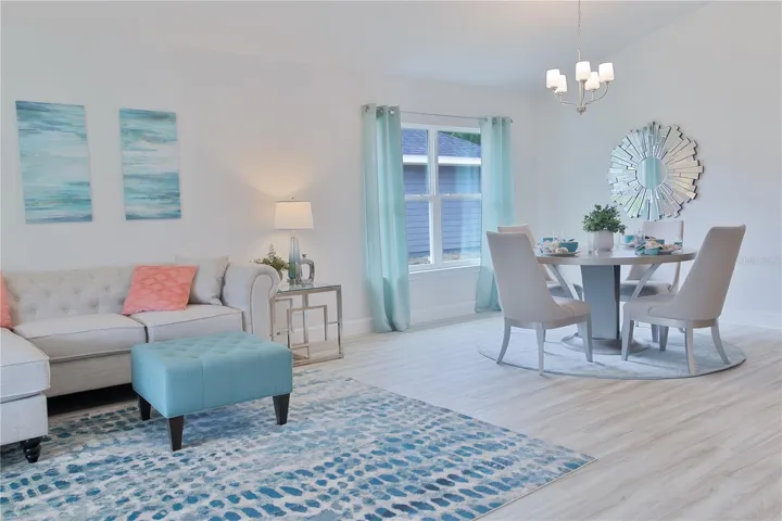 Model home, not actual home.