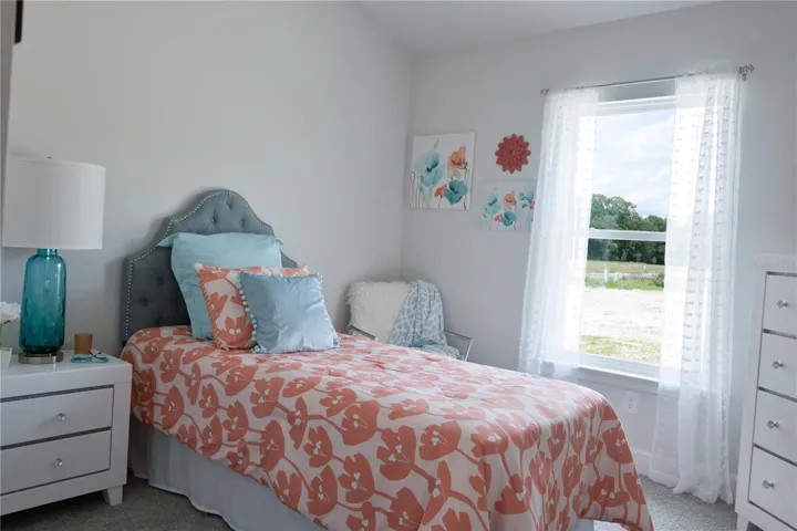 Model home, not actual home.