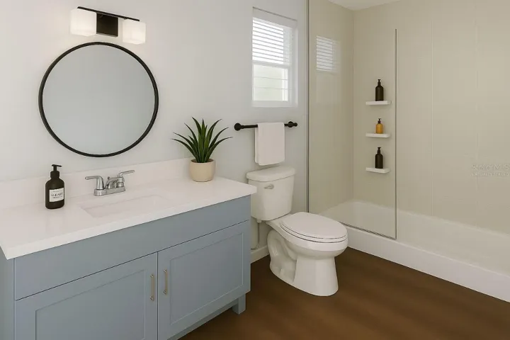 2nd bathroom - Virtually staged