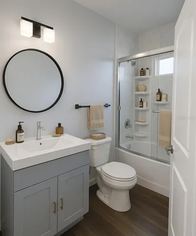 2nd bathroom - Virtually  staged