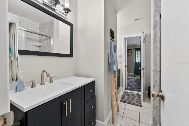 Second vanity, looking towards your second bedroom