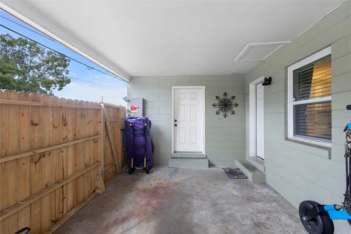 Carport with Fencing