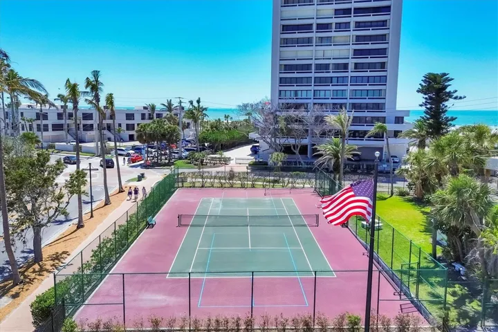 Private tennis and pickleball court