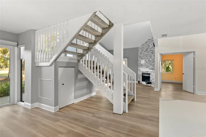 Stairs/storage area