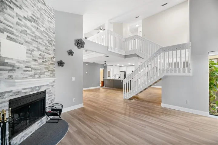 View of upstairs from downstairs