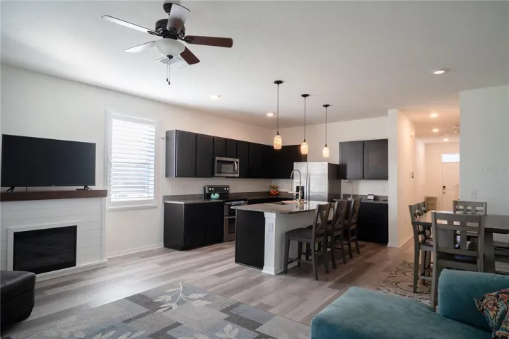 View of the Living to the Kitchen and Dining Room area