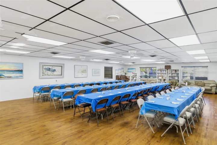 Active clubhouse with community events, gatherings, and social activities for 55+ residents