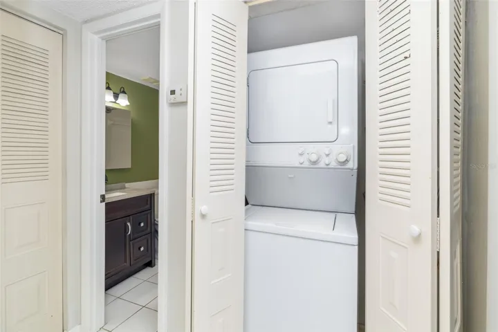 In-unit washer and dryer – a rare and convenient feature in this community