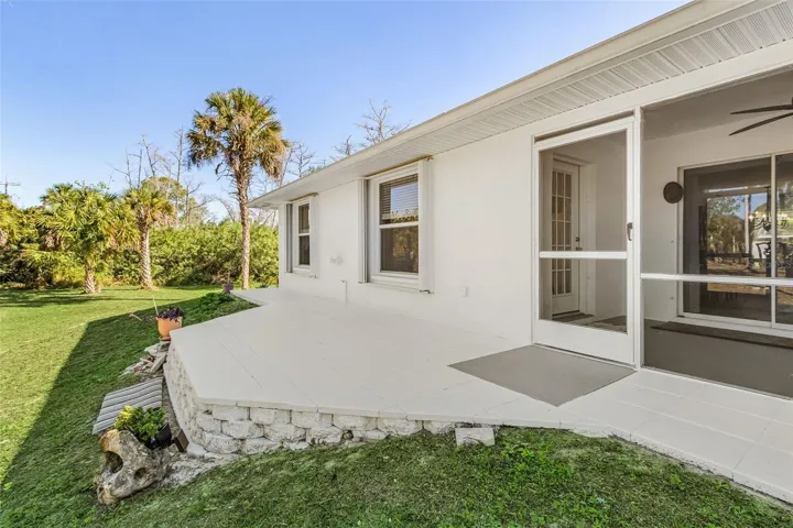 Rear Patio area