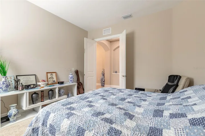 The carpet was just replaced to match the tile throughout the home!