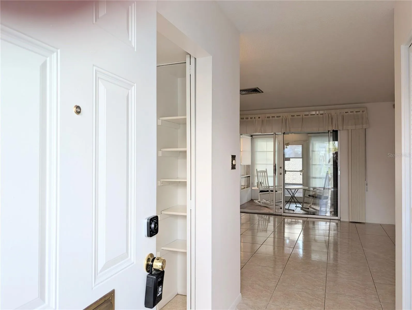 This photo is taken from the front door.