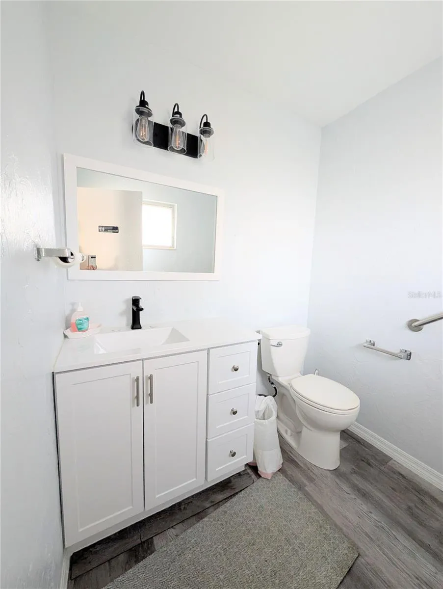 One of the two bathrooms in the clubhouse.