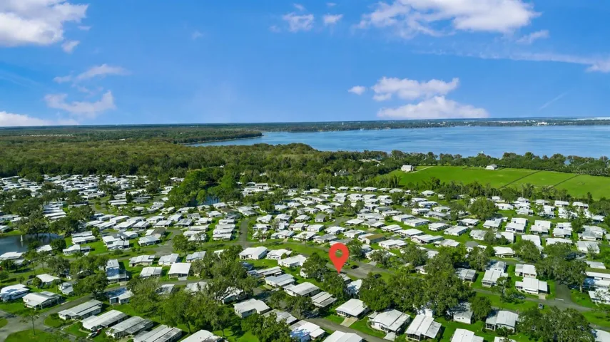 Ariel view of home