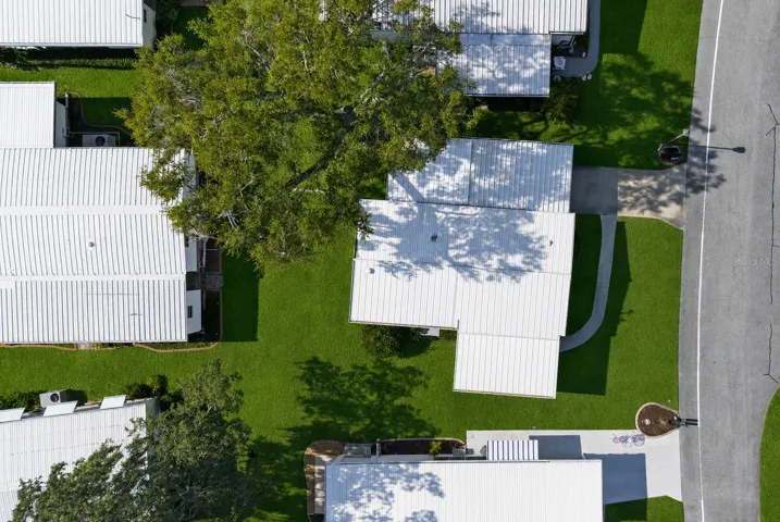 Ariel view of home
