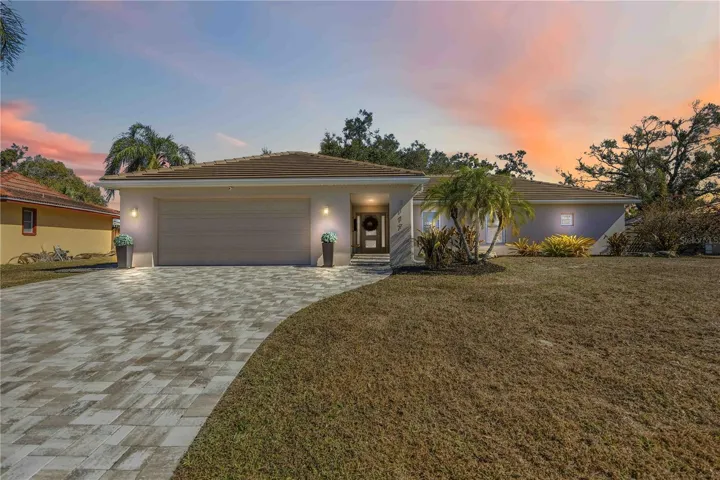Front elevation dusk