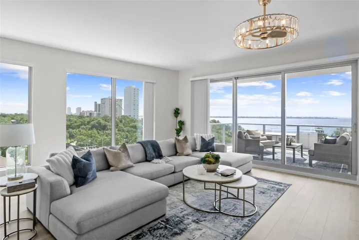 Lots of natural light coming in. Views of park, downtown and Bayshore