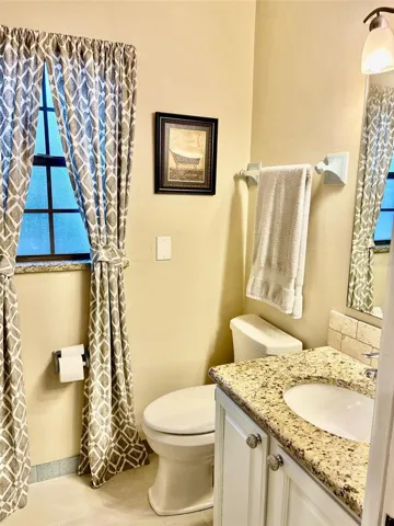 Separate bath sink and toilet