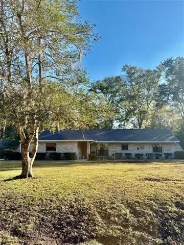 Front with mature trees