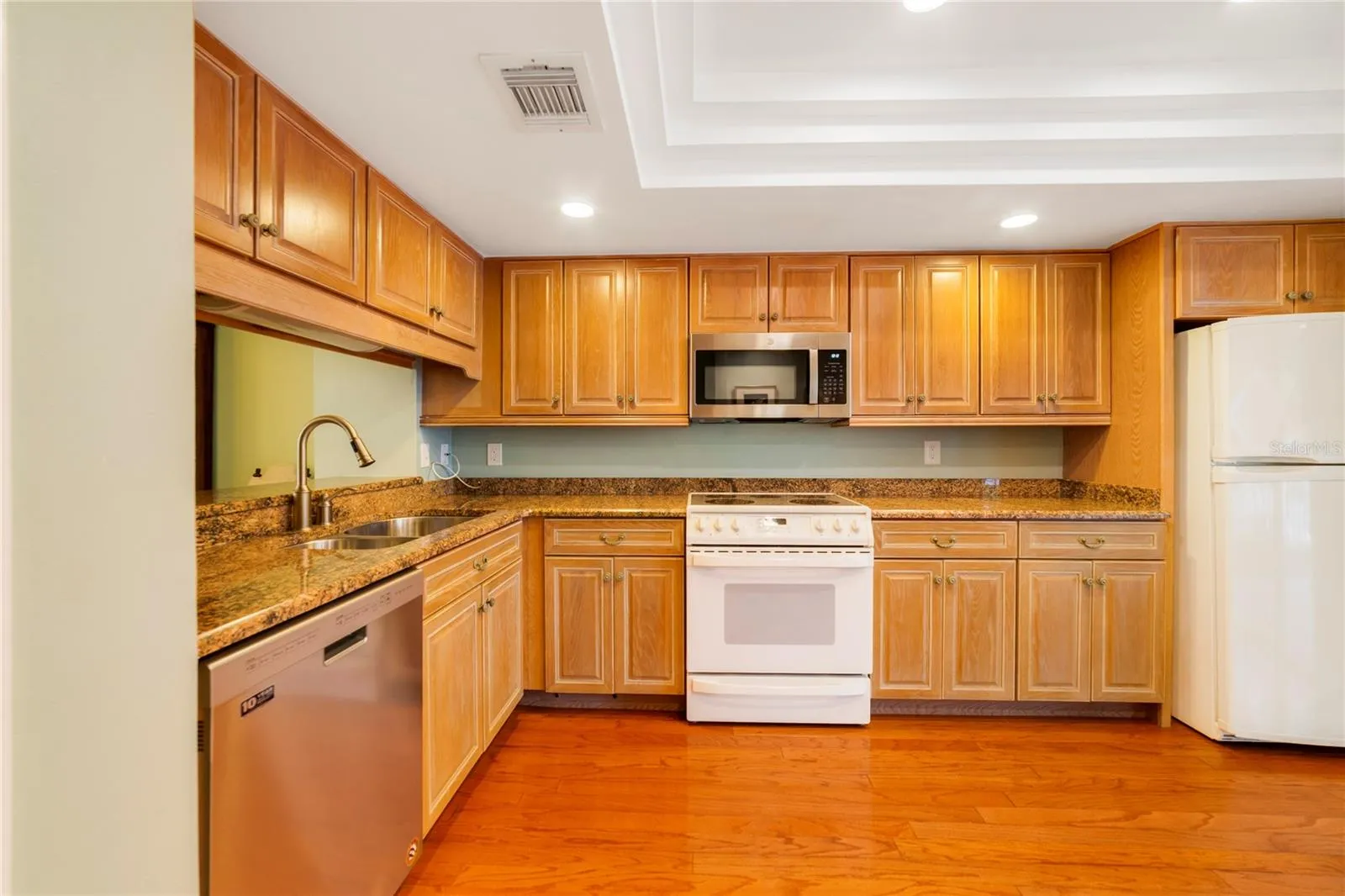 Updated Kitchen with Wood Flooring