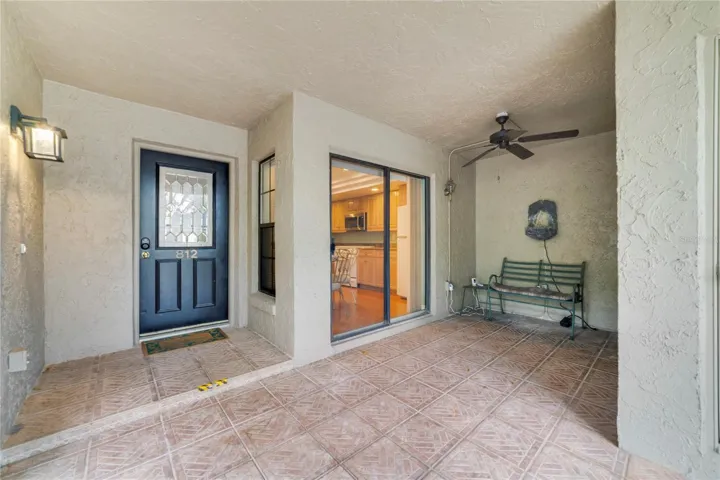 Covered Front Lanai with Large Storage Room