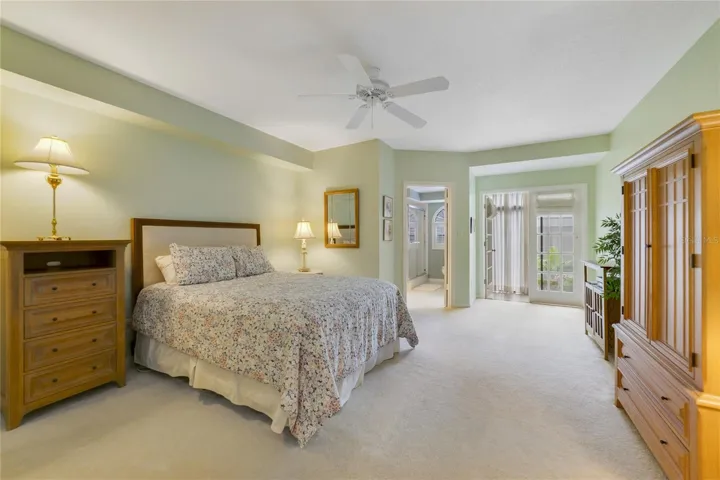 Primary Bedroom with Access to Enclosed Rear Patio